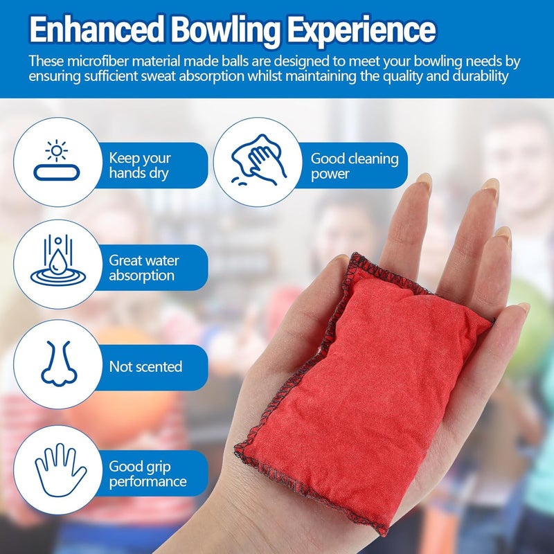 Simgoing Bowling Rosin Grip Bag Bowling Accessories Kit Grip Sack Powder Bag for Drying Hand for Golf Tennis Lifting Rock Climbing Gymnastics - Image 4